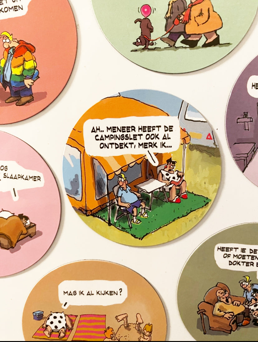 12 Cartoon magneten
