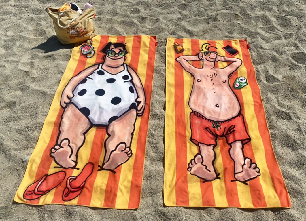 Set van 2 XL strandhanddoeken