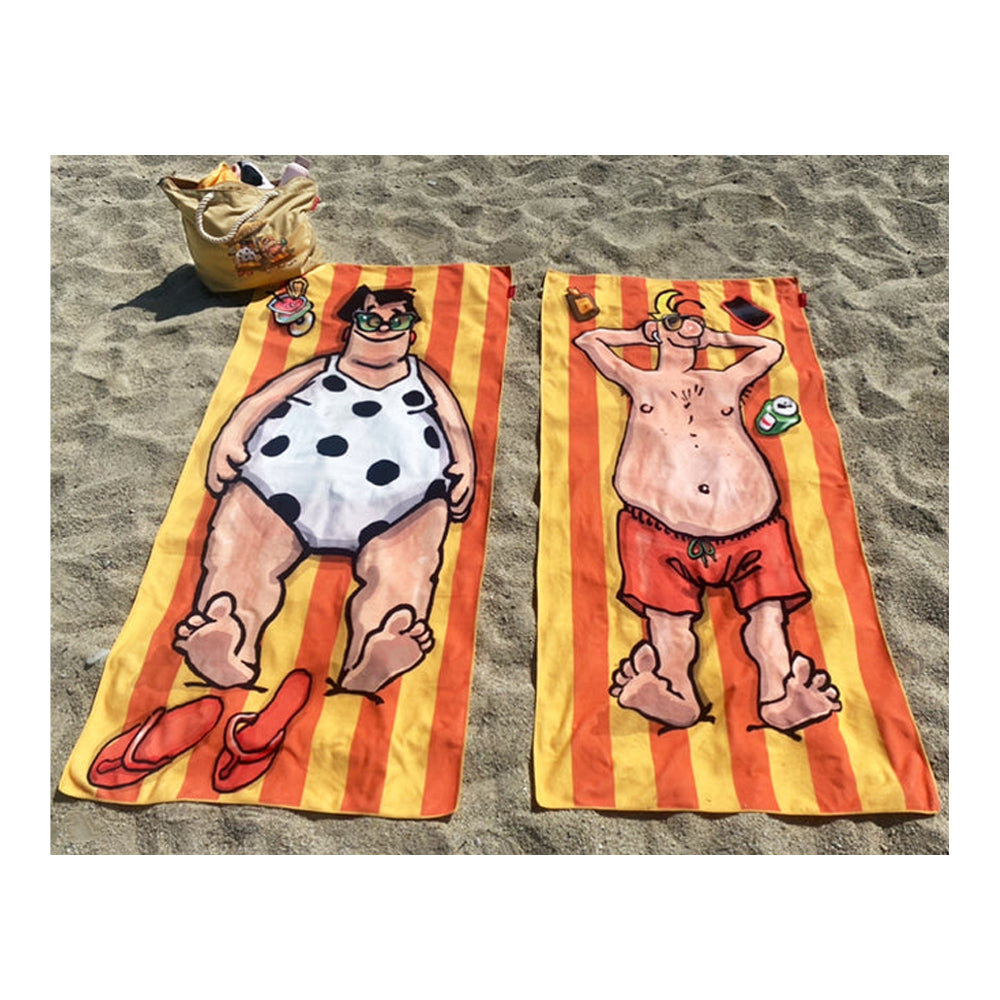 Toos & Henk strandhanddoeken XL (set van 2 handdoeken)