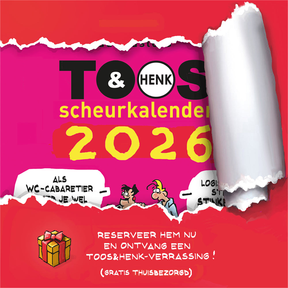 Reservering DUO-SET Toos & Henk-scheurkalender 2026 (€ 5,95 voordeel)