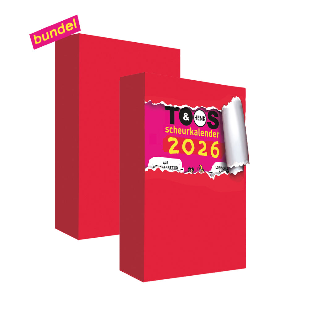 Reservering DUO-SET Toos & Henk-scheurkalender 2026 (€ 5,95 voordeel)