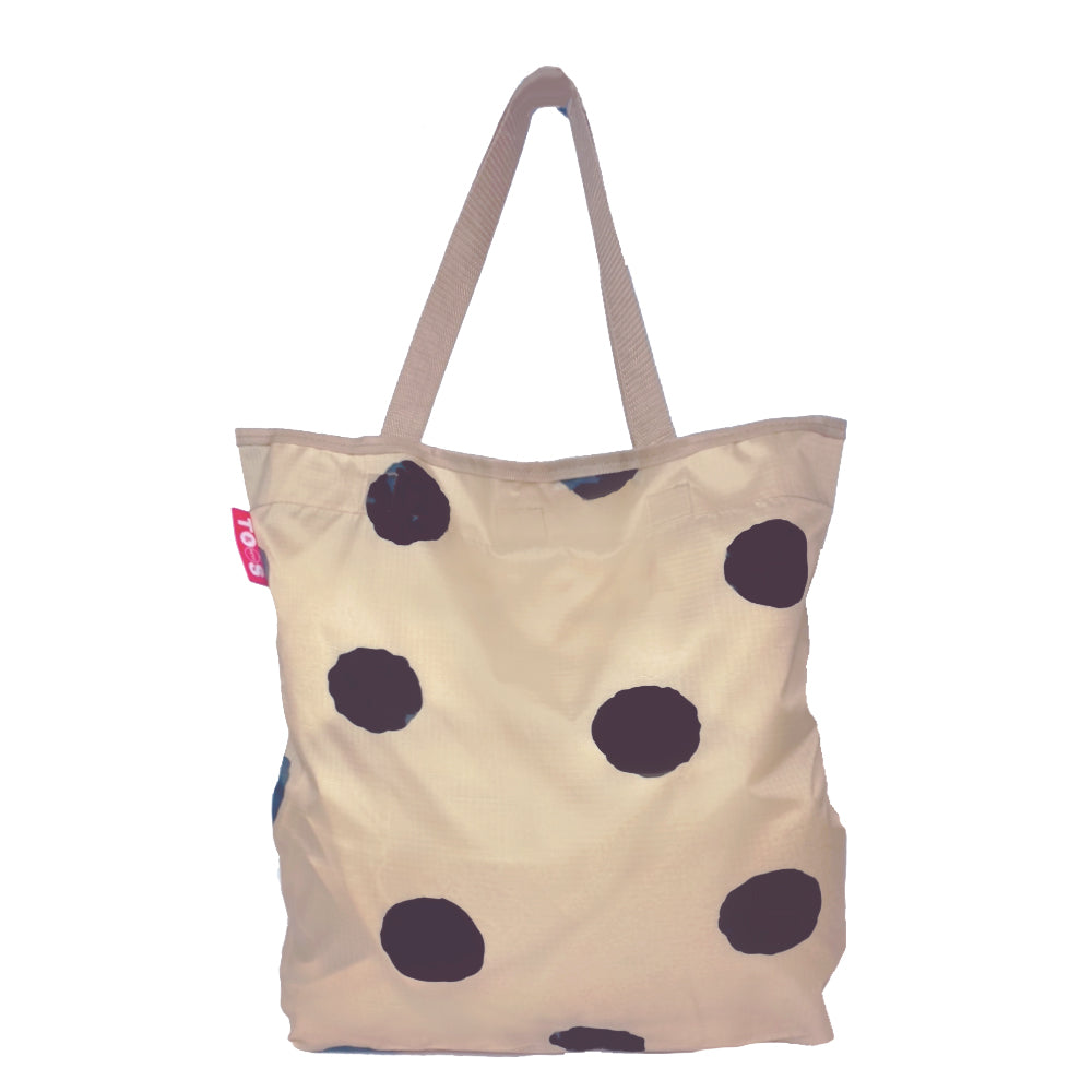 Opvouwbare boodschappentas beige maat L