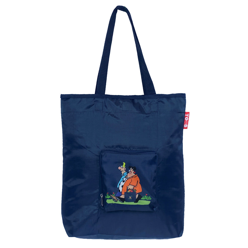 Opvouwbare boodschappentas blauw maat M