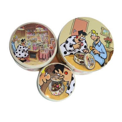 Set van 3 blikken koektrommels