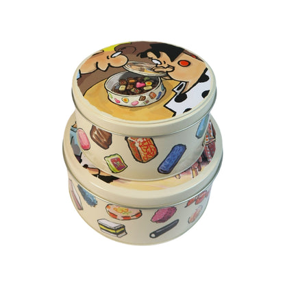 Set van 2 blikken koektrommels