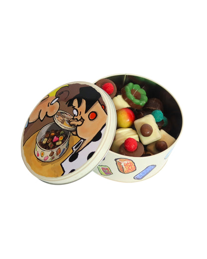 Set van 3 blikken koektrommels