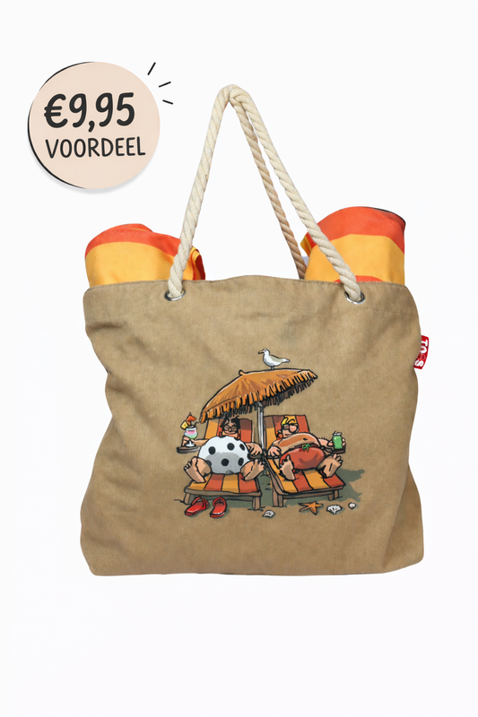 Bundel strandtas + XL handdoeken