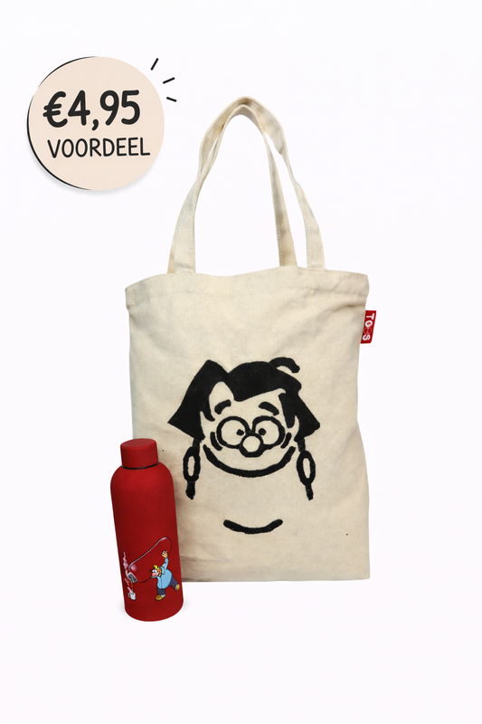 Bundel tote tas + thermosfles