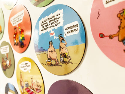 12 Cartoonmagneten