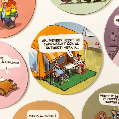 12 Cartoonmagneten