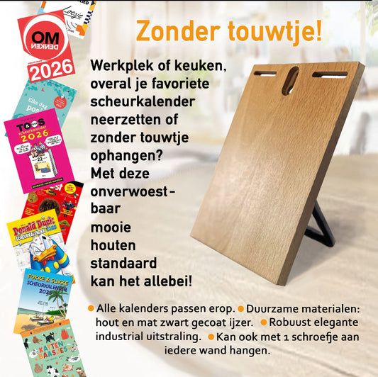 Scheurkalenderstandaard en -hanger