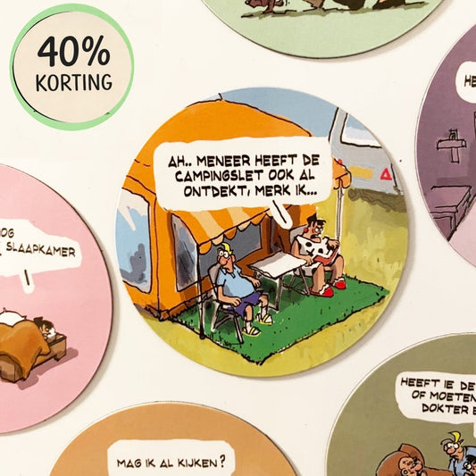 12 Cartoonmagneten