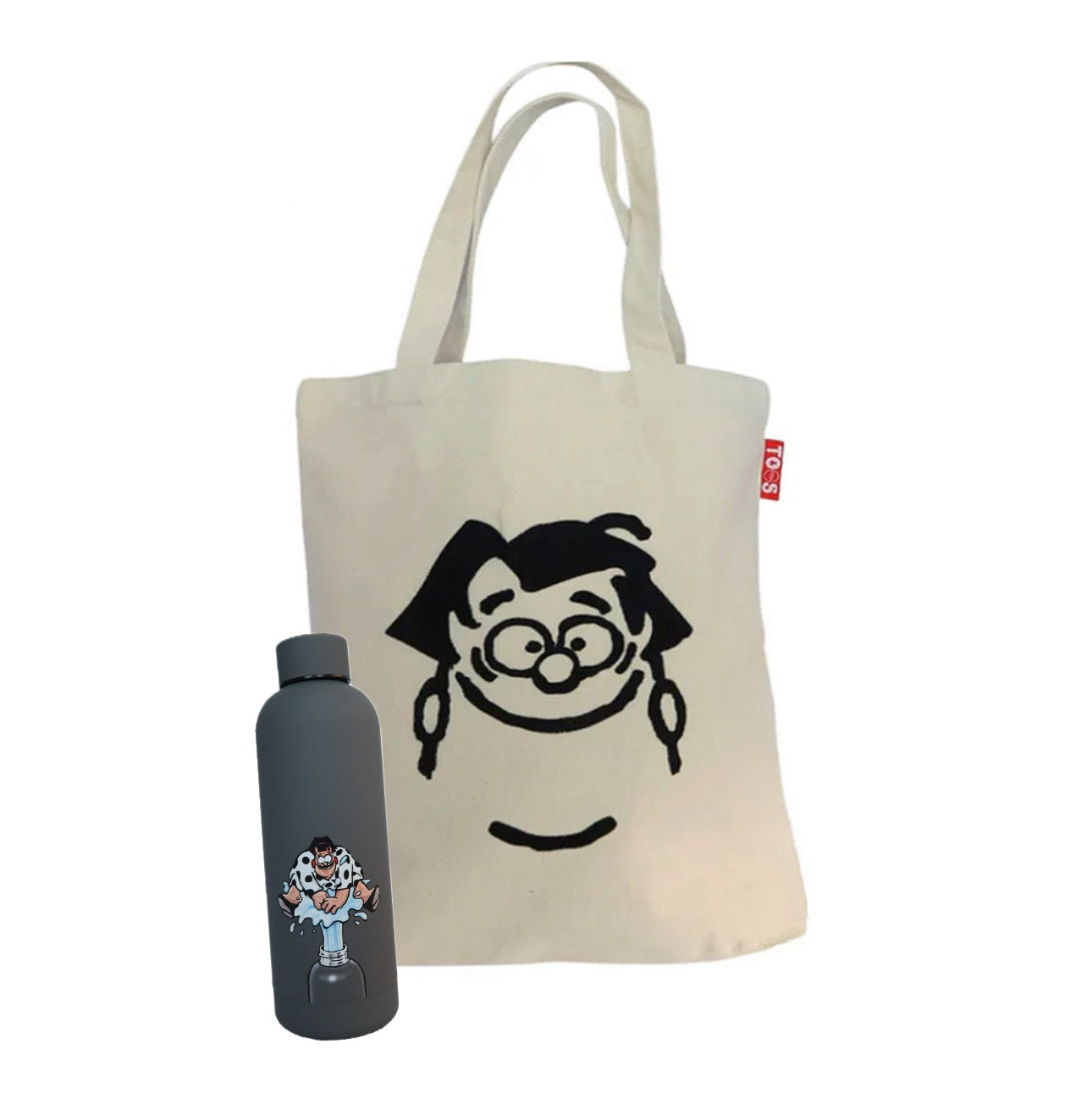Bundel tote tas + thermosfles