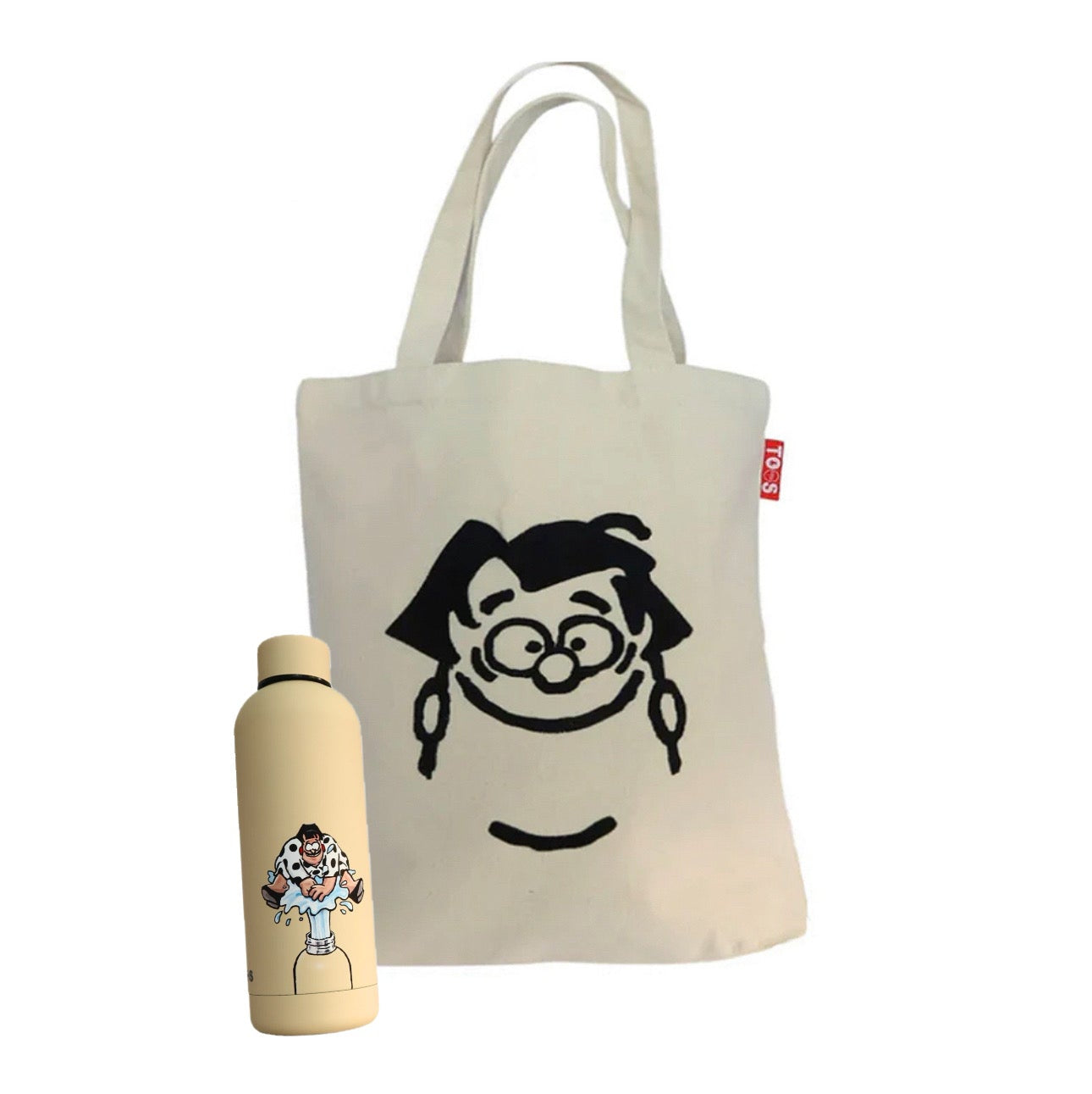 Bundel tote tas + thermosfles
