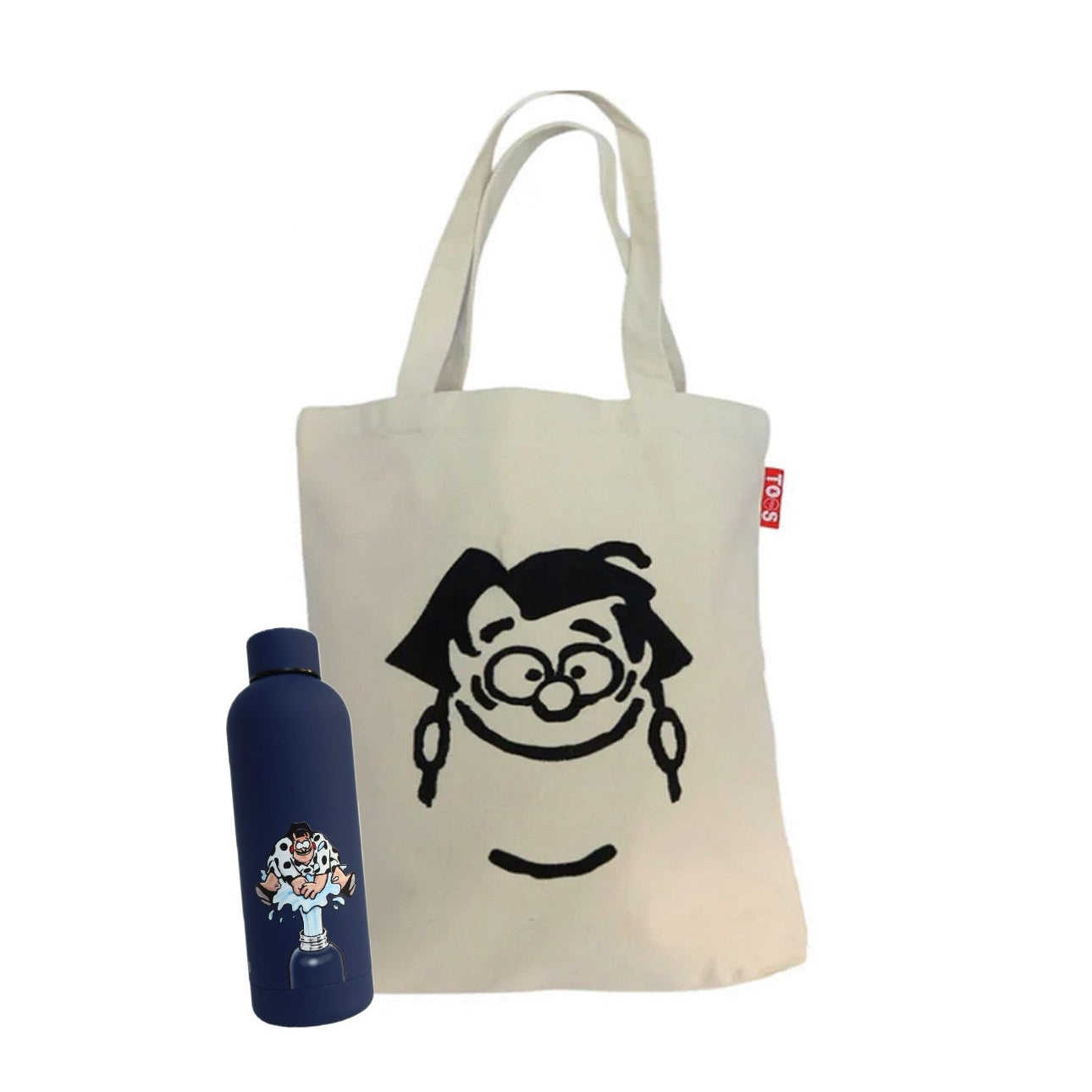 Bundel tote tas + thermosfles
