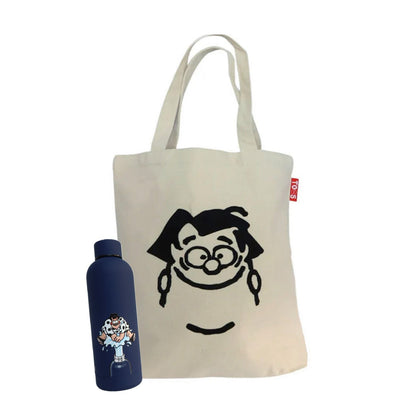 Bundel tote tas + thermosfles