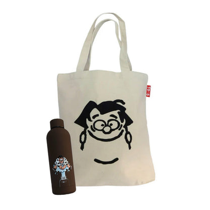 Bundel tote tas + thermosfles