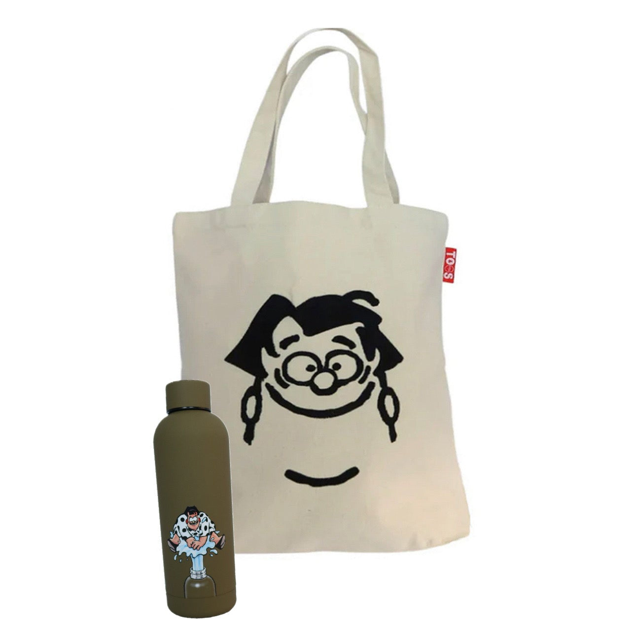 Bundel tote tas + thermosfles