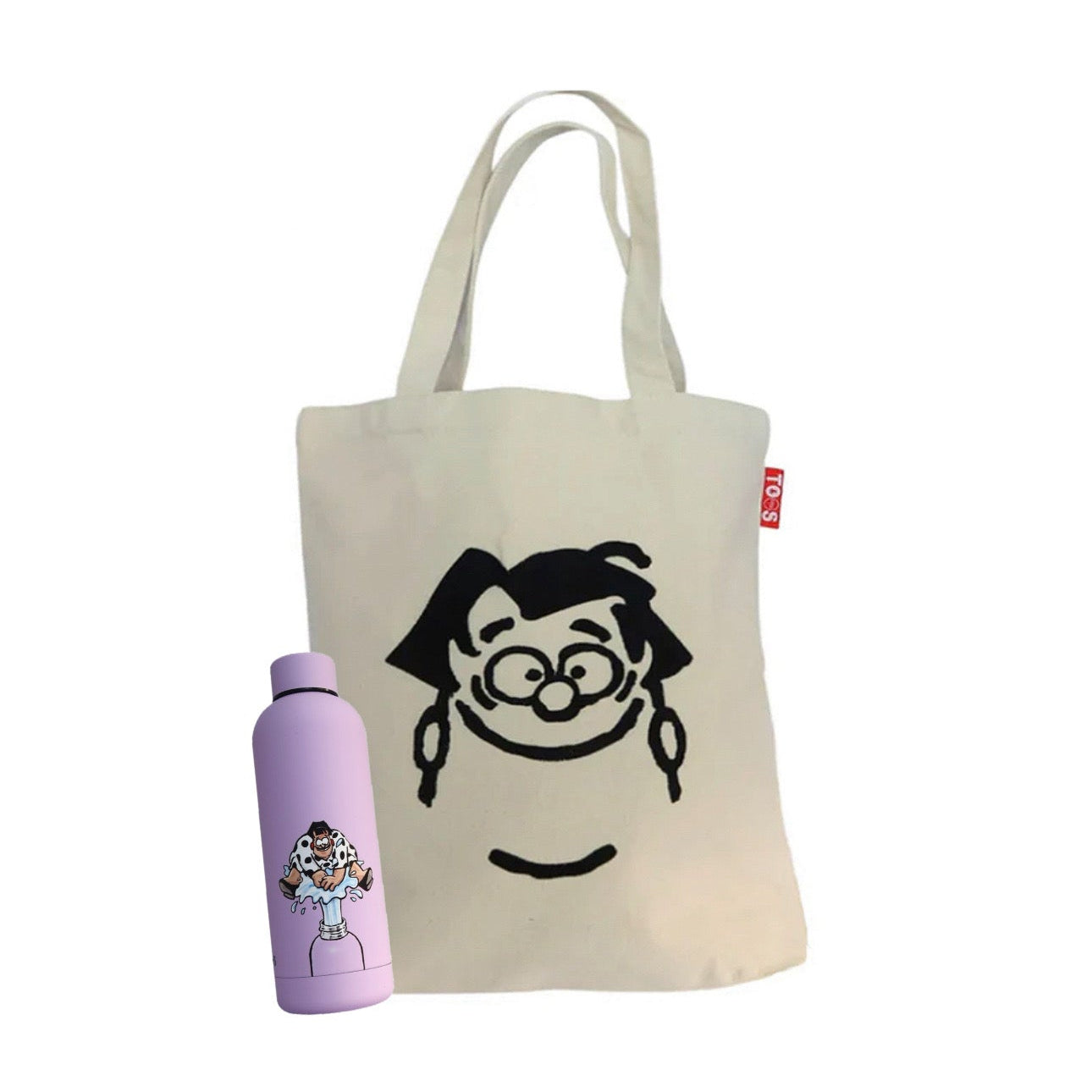 Bundel tote tas + thermosfles