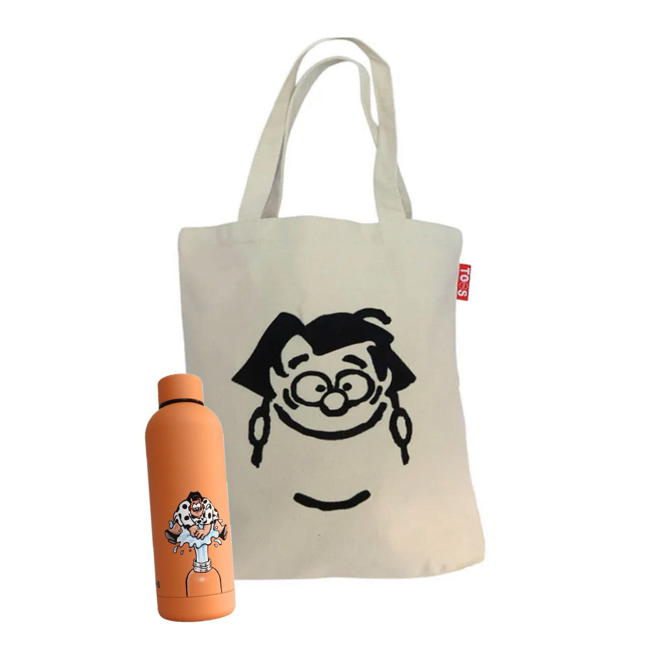Bundel tote tas + thermosfles