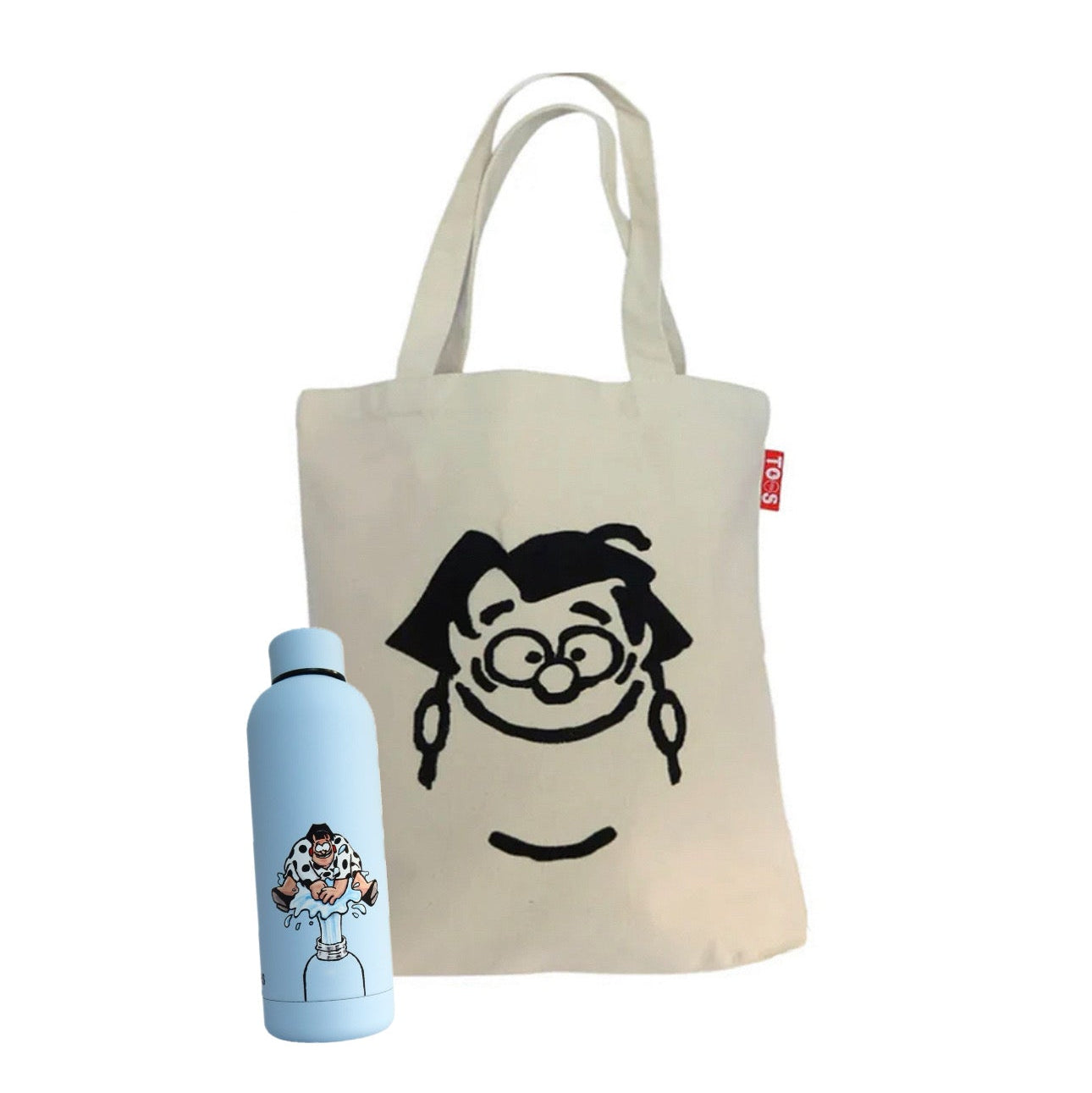 Bundel tote tas + thermosfles