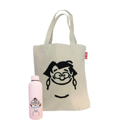 Bundel tote tas + thermosfles