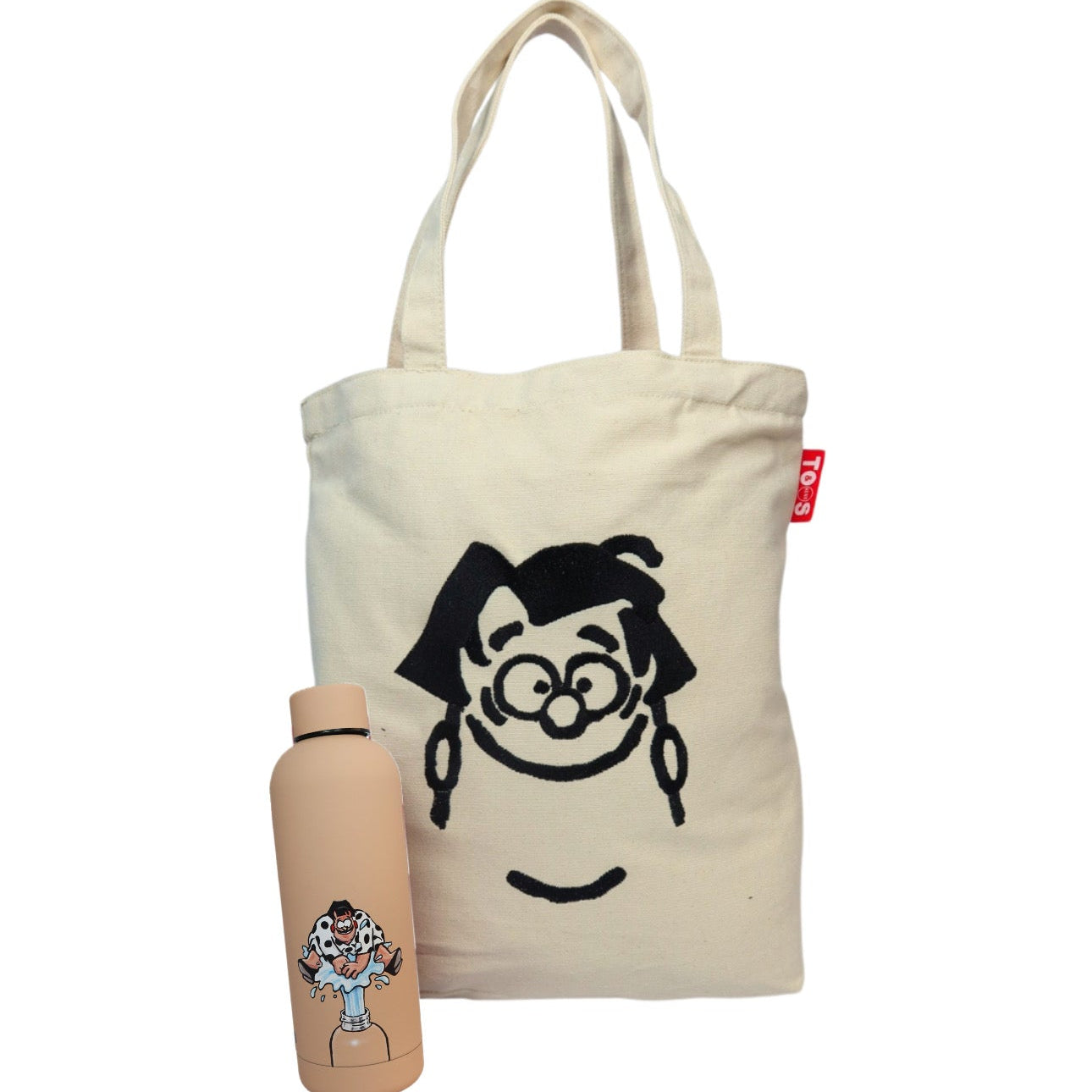 Bundel tote tas + thermosfles