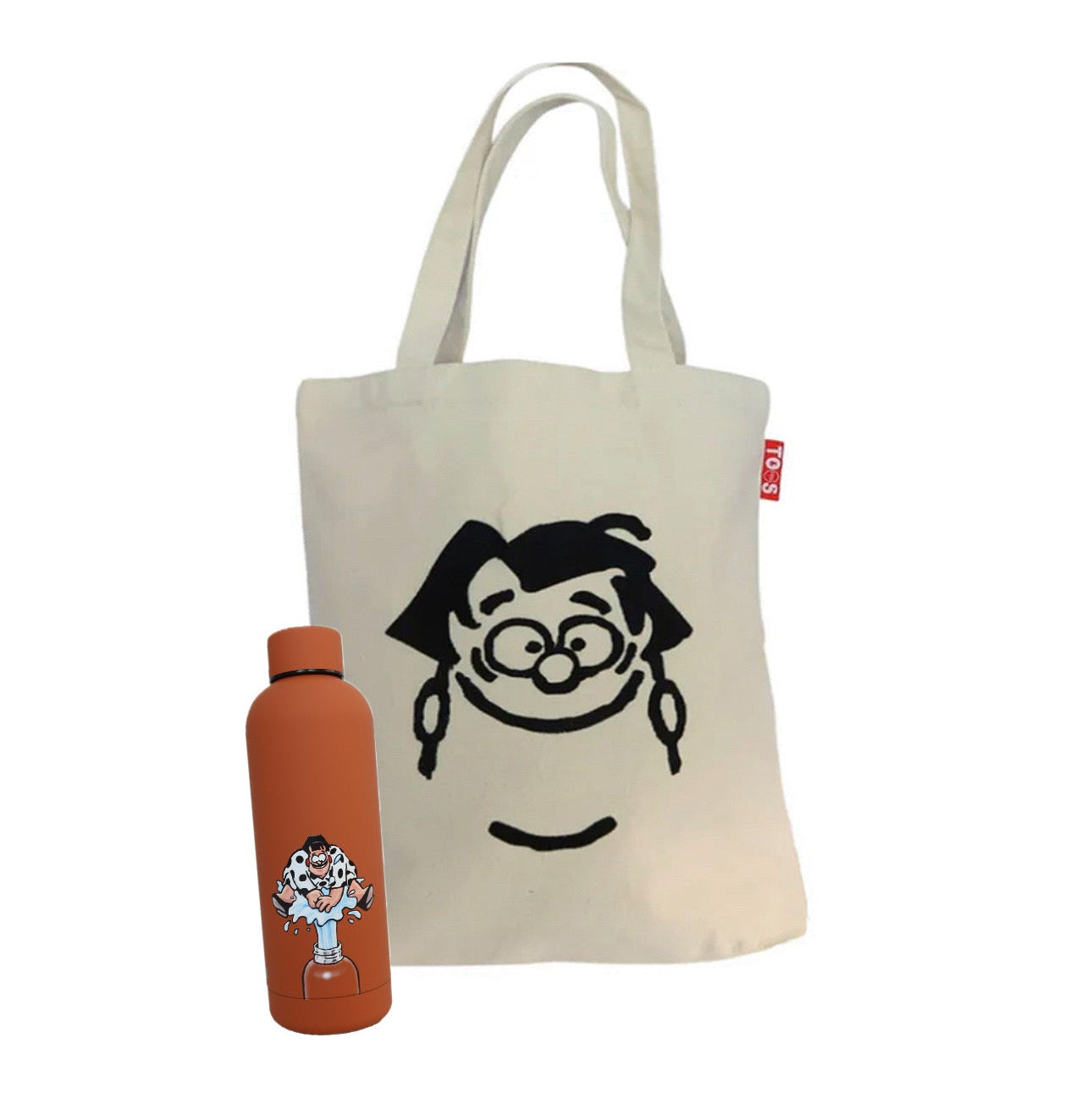 Bundel tote tas + thermosfles