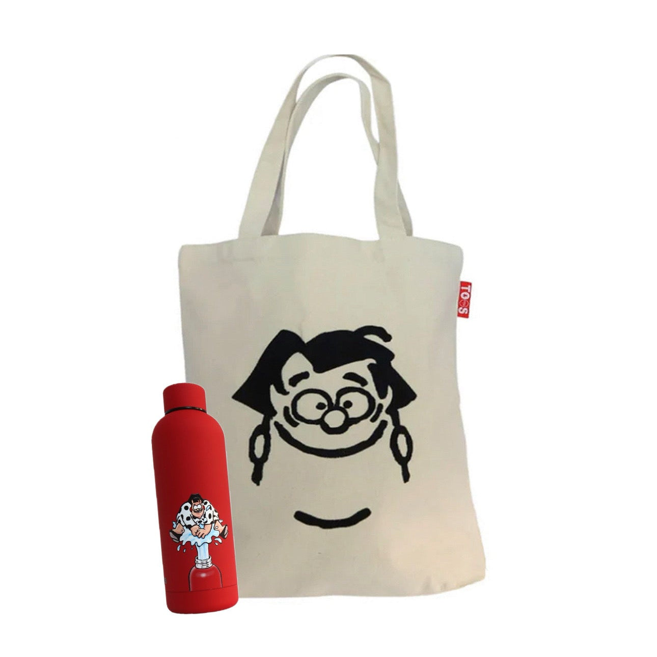 Bundel tote tas + thermosfles