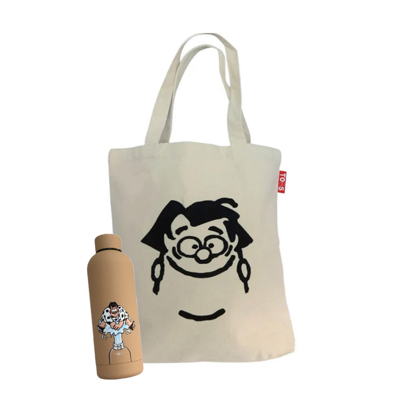 Bundel tote tas + thermosfles