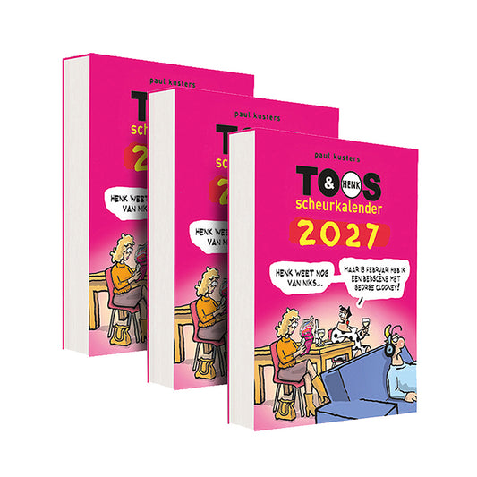 Bundel 3 Toos & Henk-scheurkalenders 2027