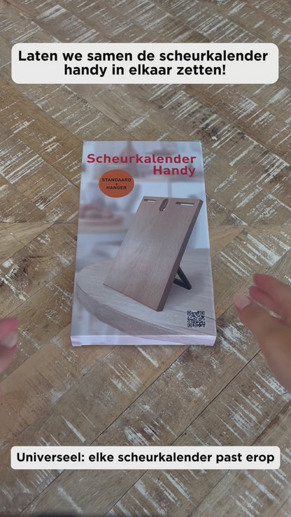 Scheurkalenderstandaard en -hanger