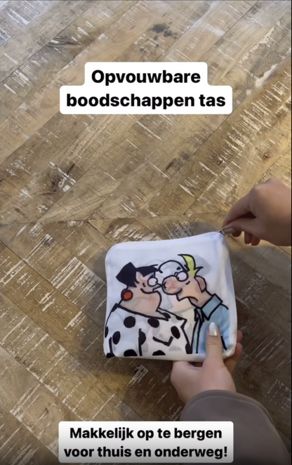 Opvouwbare boodschappentas wit maat L